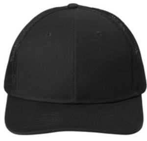 C112 - Black Snapback Trucker Cap - Lucky Number